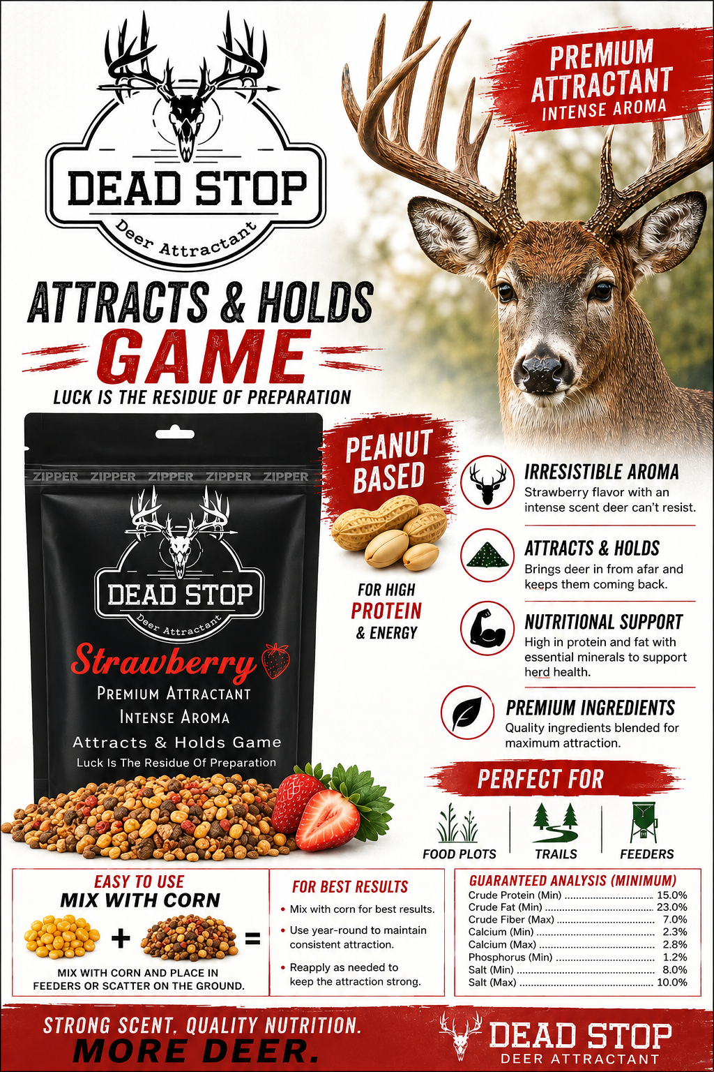 Dead Stop Deer Attractant – Acorn & Apple Premium Attractant