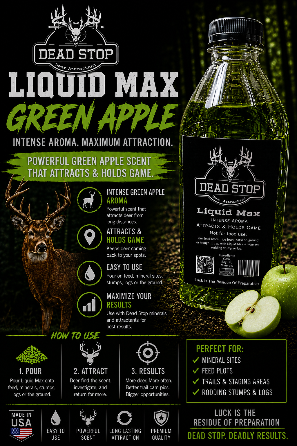 Dead Stop Liquid Max Green Apple